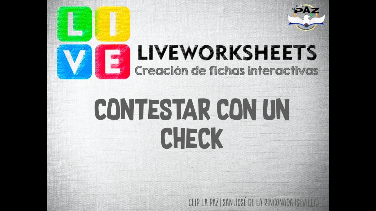 Liveworksheet: Actividades que se completan con un simple check