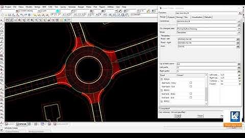 12d Model 34 Create Roads cho thiết kế nút giao đảo tròn