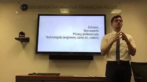 CITP Lunch Seminar: Ari Ezra Waldman - Privacy Discourse