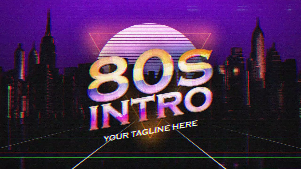 80s Retro Logo Intro | Videohive After Effects Template - YouTube 80s-retro-logo-intro-videohive-after-effects-template-youtube