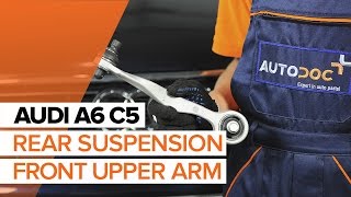 Watch the video guide on AUDI A6 Avant (4B5, C5) Trailing arm replacement