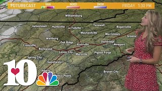 Expect a warmer, breezy Friday as we begin to move into cooler temps for the weekend