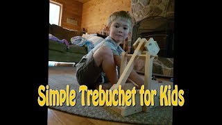 Doug Outside made up this simple little trebuchet and i just needed to get out in the garage and make one. I was hoping my son 