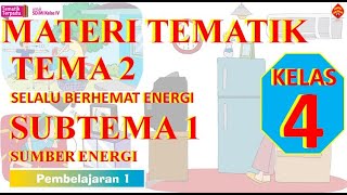 Dalam video ini disajikan materi pelajaran kelas 4 yang berhubungan
dengan tematik tema 2 selalu berhemat energi subtema 1 sumber energi.
di dala...