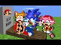 Mario Sacrifice! (Sonic, mario, tails, amy, knuckles) - Pixel Animator vs Minecraft Shorts Ep 2