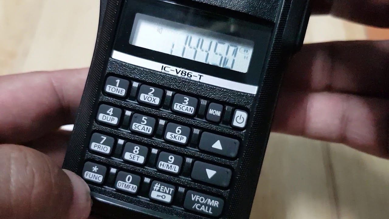 วิธีเช็คโทน CT  Icom ic V86T