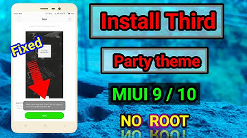 How to Install Third Party Theme in MIUI 9/ 10 [ REDMI note 4 ,REDMI note 5pro, REDMI 4]