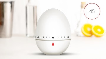 Egg Timer 45 Seconds 🐔 with chicken squawk alert