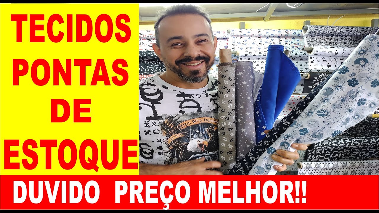 TECIDOS EM PONTA DE ESTOQUE/ PARA COSTUREIRAS CRIATIVAS!