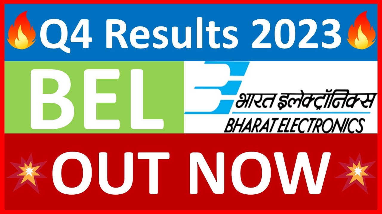 BEL q4 results 2023 Bharat Electronics Ltd q4 results BEL Share