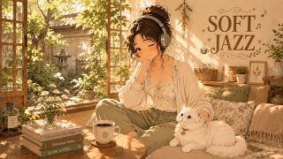 Soft Morning Jazz 🌿 Gentle Sunlight & Cat in Cozy Room, Relaxing BGM for Study, Work, Coffee screenshot 5
