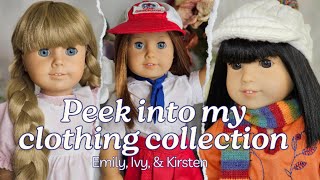 Emily, Ivy, & Kirsten | A Peek into My Collection | American Girl & Pleasant Company