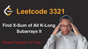 Vind de X-som van alle K-Long-subarrays II - Leetcode 3321 (Python)