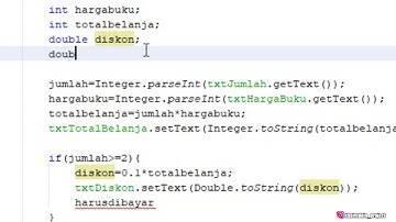 CARA MEMBUAT FORM PENJUALAN #NETBEANS UTS PEMROGRAMAN 2