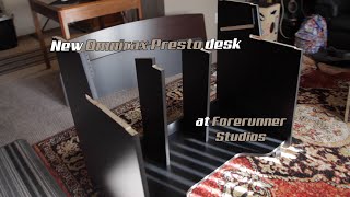 New Omnirax Presto desk at Forerunner Studios (vlog)