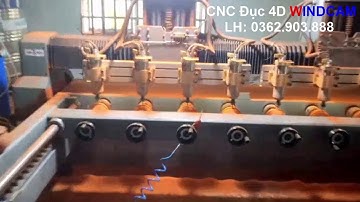 Cung cấp máy cnc 4 trục đục 4D hiện đại tại Bình Dương, Đồng Nai