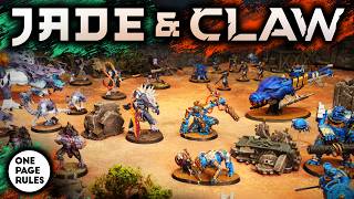 JADE & CLAW! 🐉 Eternal Dynasty vs Alien Hives | Grimdark Future Battle Report