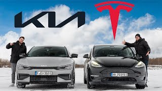 KIA EV6 GT vs. TESLA Model Y Performance - KAMPF um PLATZ 1 der Elektro SUVs