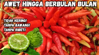 Cara Simpan Cabe \u0026 Jeruk Sambal/PurutTetap Segar Hingga Berbulan-bulan