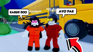 DRAMA KOCAK KABUR DARI PENJARA ANEH DI ROBLOX!!!