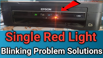 Epson L380,L360, L210,L220, L800 SINGLE RED LIGHT BLINKING PROBLEM SLOUTION || paper jaam|| IN HINDI