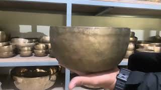 Tibetan Antique Bowl-High Thickness Collected Himalayan Bowl-Deep Sound Bowl-thadobati singing bowl