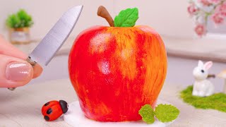 🍎 Amazing Miniature Apple Cake Decorating For Snow White Princess | Yummy Tiny Fruit Cake Recipe 🍓🍉