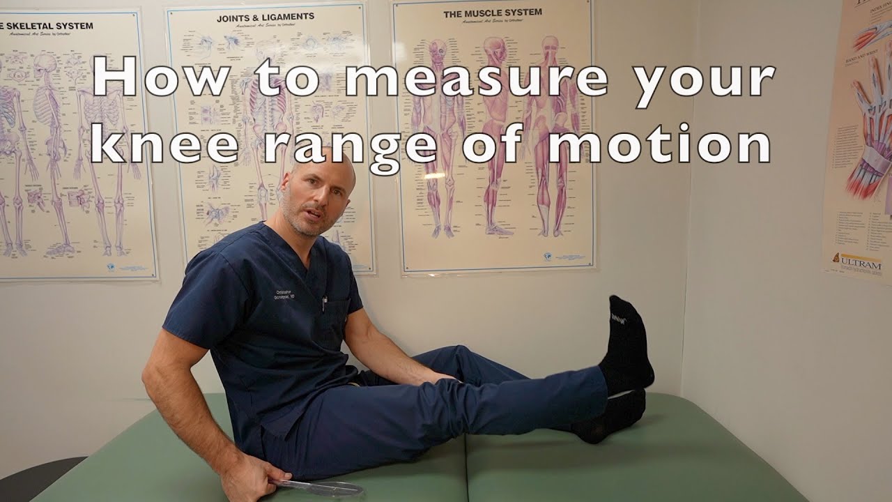 How to measure knee range of motion - YouTube