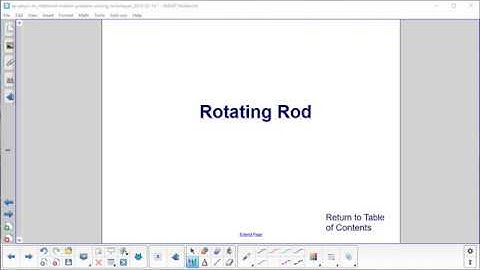 AP Physics C Rotational Motion Prob Solv Rotating Rod Problem