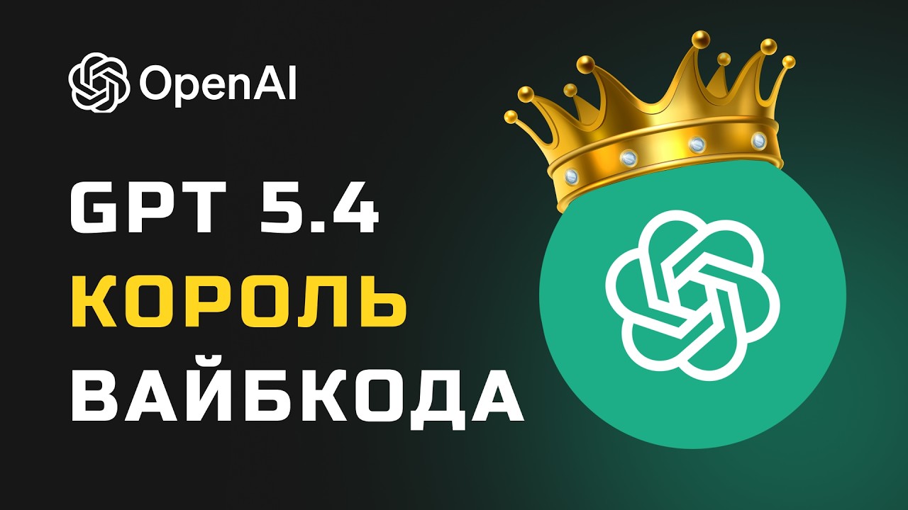 GPT-5.4 - АБСОЛЮТНЫЙ КОРОЛЬ! РАЗНЁС всех. ВЕЛИКОЛЕПНЫЕ результаты
