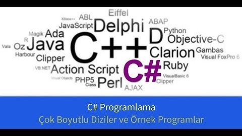 C# Programlama - Çok Boyutlu Diziler