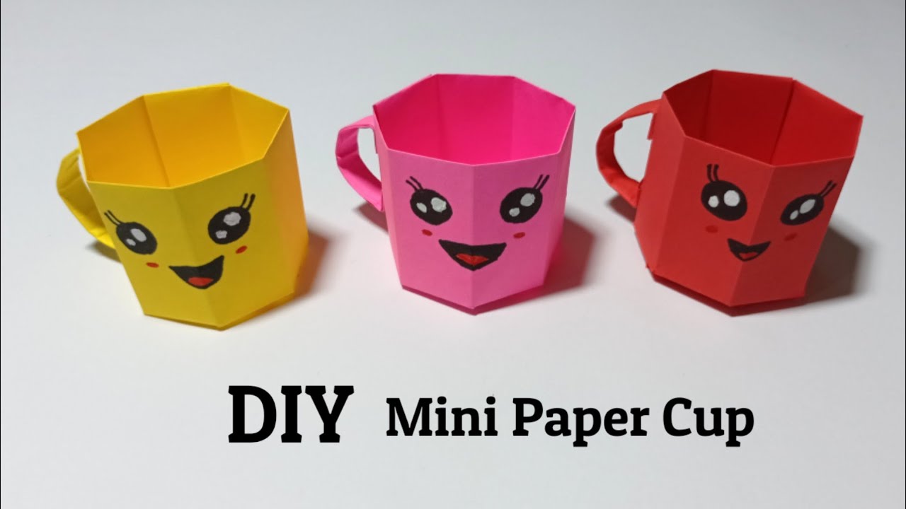 How To Make Paper Cup DIY Mini Paper Cup Easy Origami Paper Cup