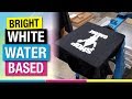 How to Screen Print a Bright White Water Based Ink on Black Shirts