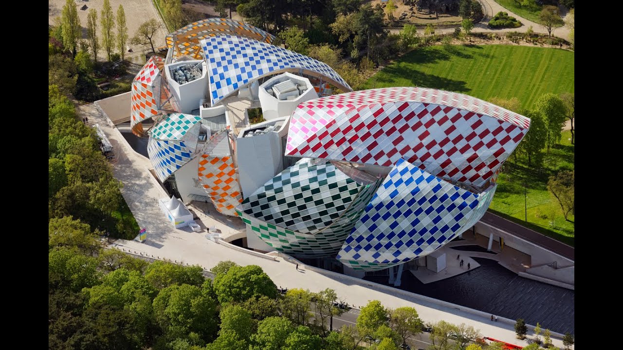 Daniel Buren's 'Observatory of Light' at the Fondation Louis