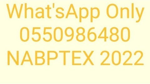 MATHEMATICS QUESTION FOR NABPTEX 2022