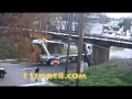 Semi gets bent out of shape at the 11foot8 bridge