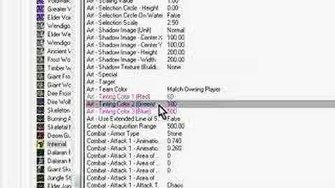 Warcraft world editor toturial change color of unit