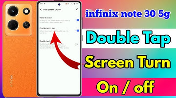 infinix note 30 5g double tap screen on, infinix note 30 5g double tap setting