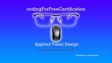 Applied Visual Design | Learn about Tertiary Colors | freeCodeCamp | 27/52