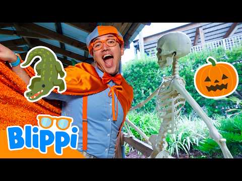 Blippi's Halloween Alligator Adventure at Gatorland! 🐊🎃 | Happy Halloween! | Spooky Kids Videos