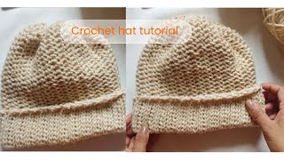 Easy crochet hat for absolute beginners | tutorial.