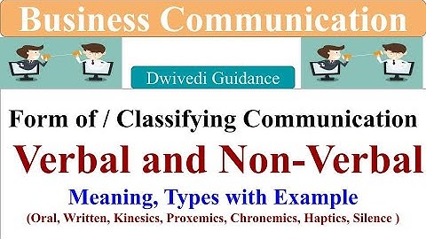 Classifying Communication, verbal, kinesis, haptics, proxemics, chronemics, business communication