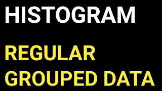 HOW TO DRAW HISTOGRAM OF A REGULAR GROUPED DATA | BASIC STATISTICS #histogram #statistics