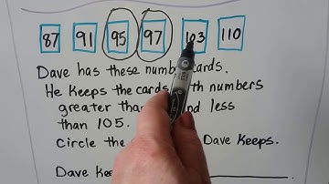 Grade 1 Math 7.4, Problem solving, Compare numbers