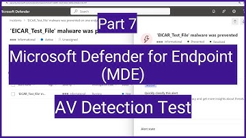 Microsoft Defender for Endpoint MDE : How to test your antivirus with EICAR test file? AV Detection