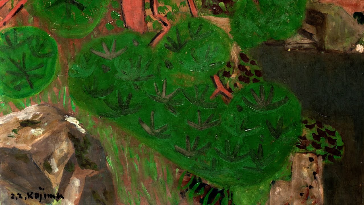 The interpretations start from Zenzaburo's pine tree painting