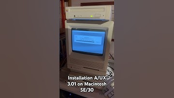 Installing A/UX 3.0.1 on Macintosh SE/30