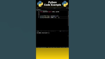 Python: Get the O/S Name and Hostname [How To]
