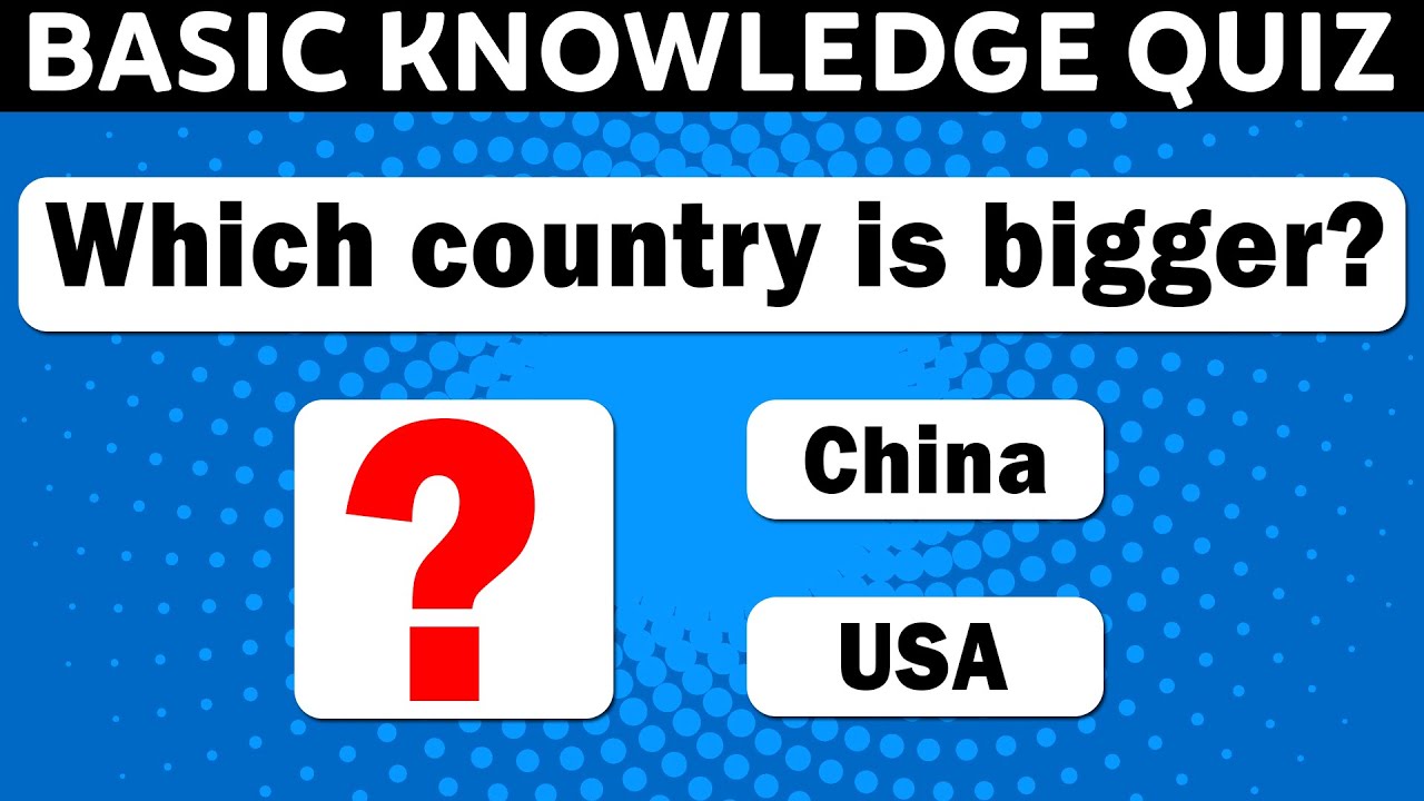 21 Trivia Questions You Should Be Able To Answer All These Questions Basic Knowledge Quiz Youtube