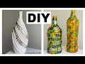 GARRAFAS DECORADAS 2 IDEIAS PARA FAZER E VENDER  DIY Artesanato e  Decoração do Compartilhando Arte